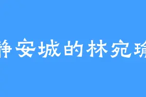 静安城的林宛瑜