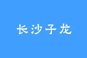 长沙子龙