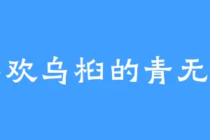 喜欢乌桕的青无为