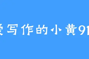 爱写作的小黄912