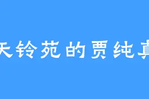 天铃苑的贾纯真