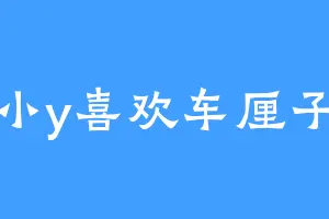 小y喜欢车厘子