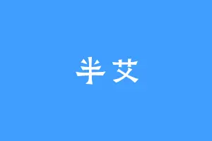 半艾
