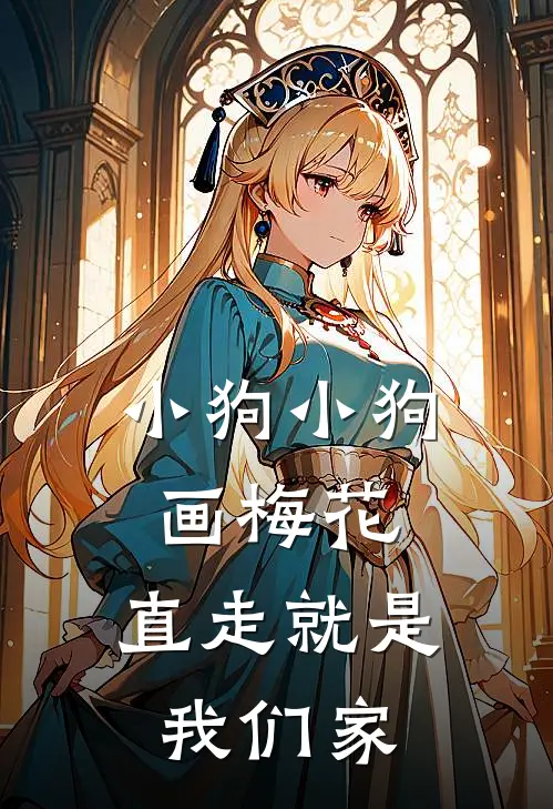 小狗小狗画梅花,直走就是我们家