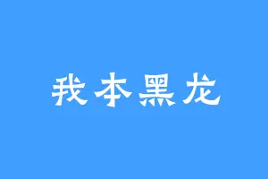 我本黑龙
