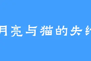 月亮与猫的失约