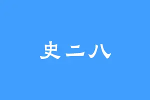 史二八