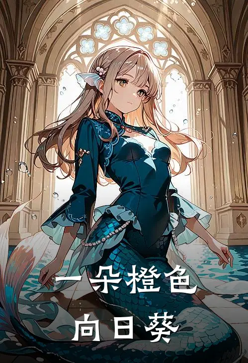 一朵橙色向日葵